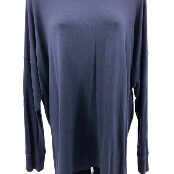Athleta Blue Stretch Basic T-Shirt | Made in United States - Picture 1 of 3